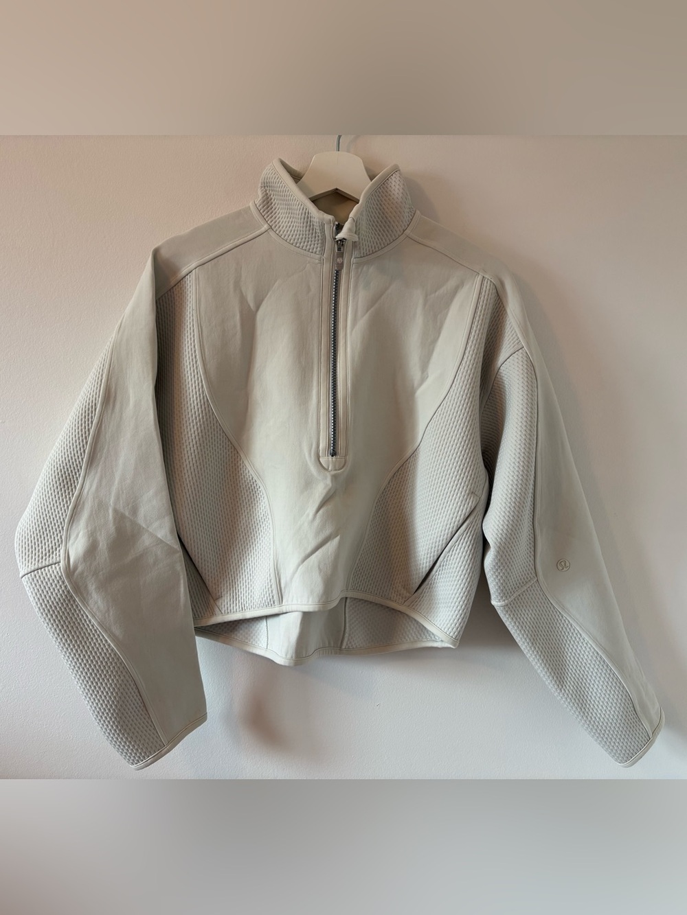 Lululemon Mixed Fabric Half-Zip Pullover M - Picture 3 of 9